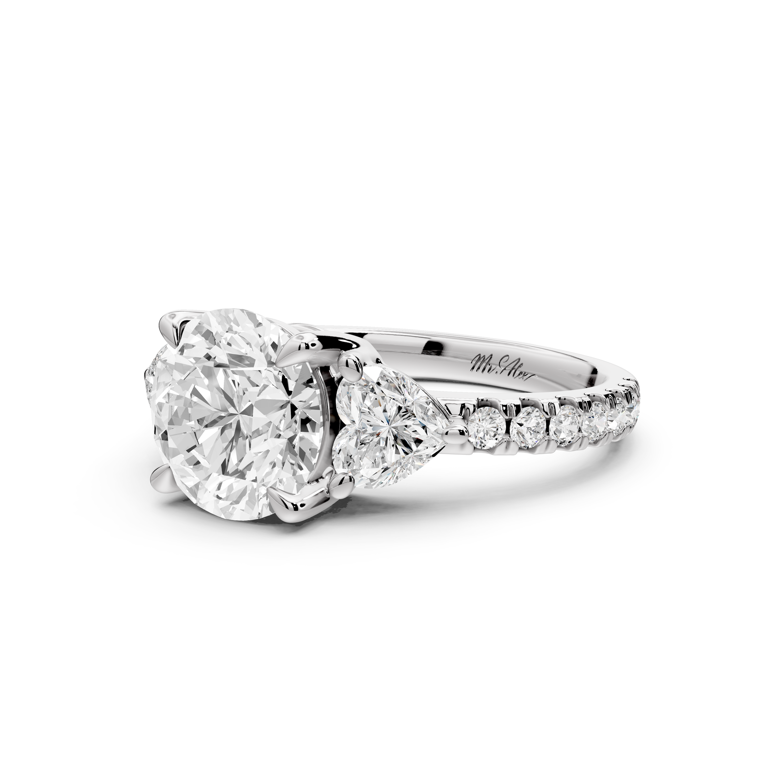 Lily - 2ct Engagement Ring 14k white gold