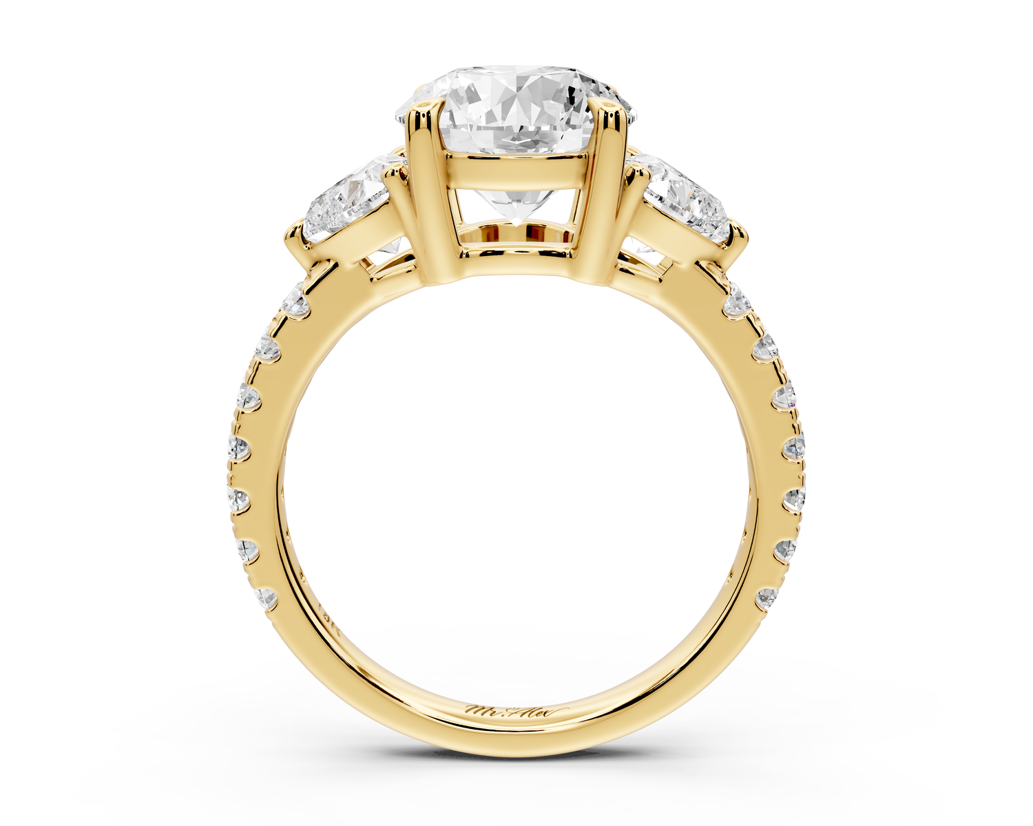 Lily - 2ct Engagement Ring 14k yellow gold