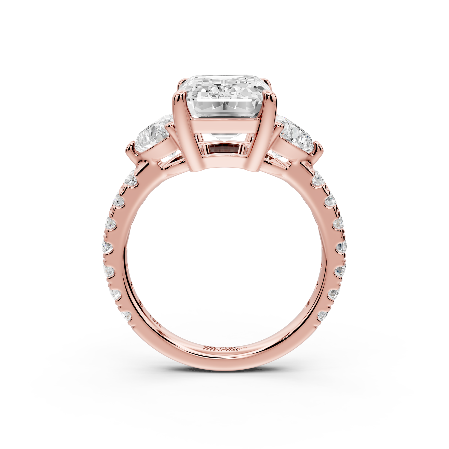 Lily - 3ct Engagement Ring 14k rose gold