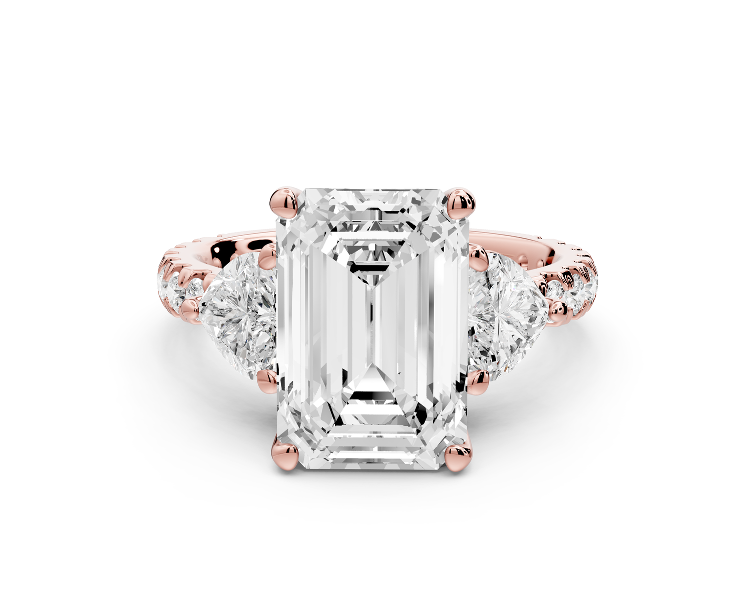 Lily - 3ct Engagement Ring 14k rose gold
