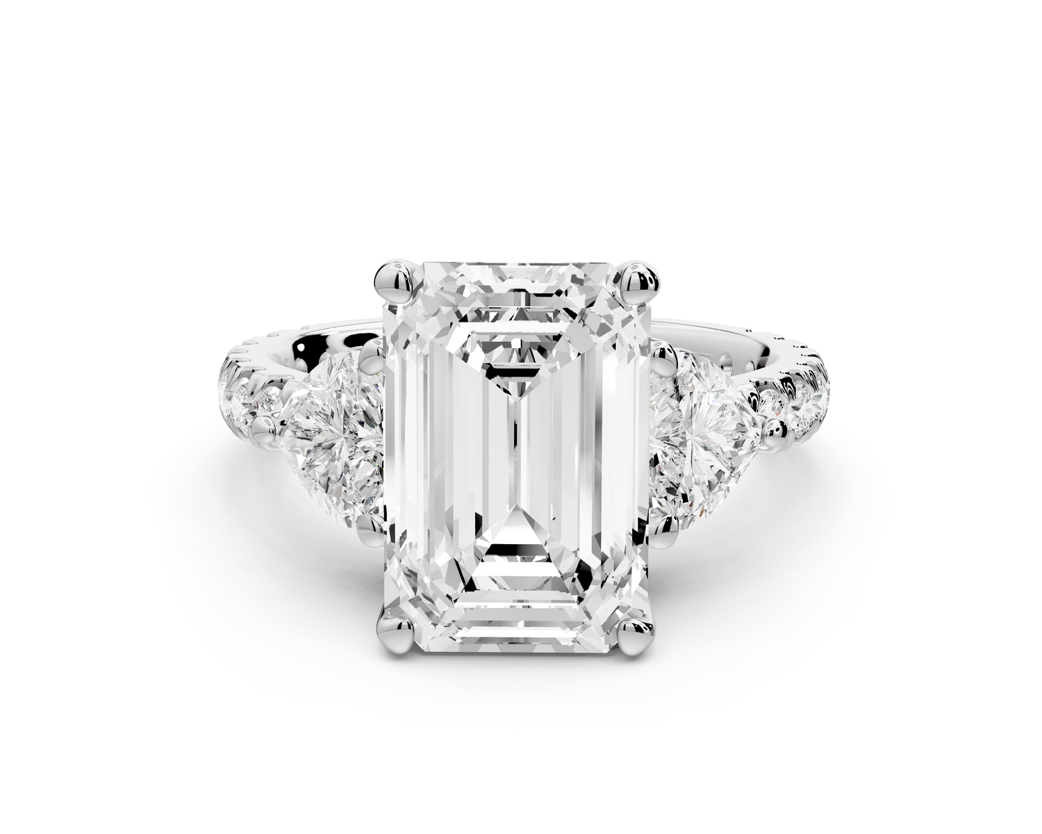 Lily - 3ct Engagement Ring 14k white gold