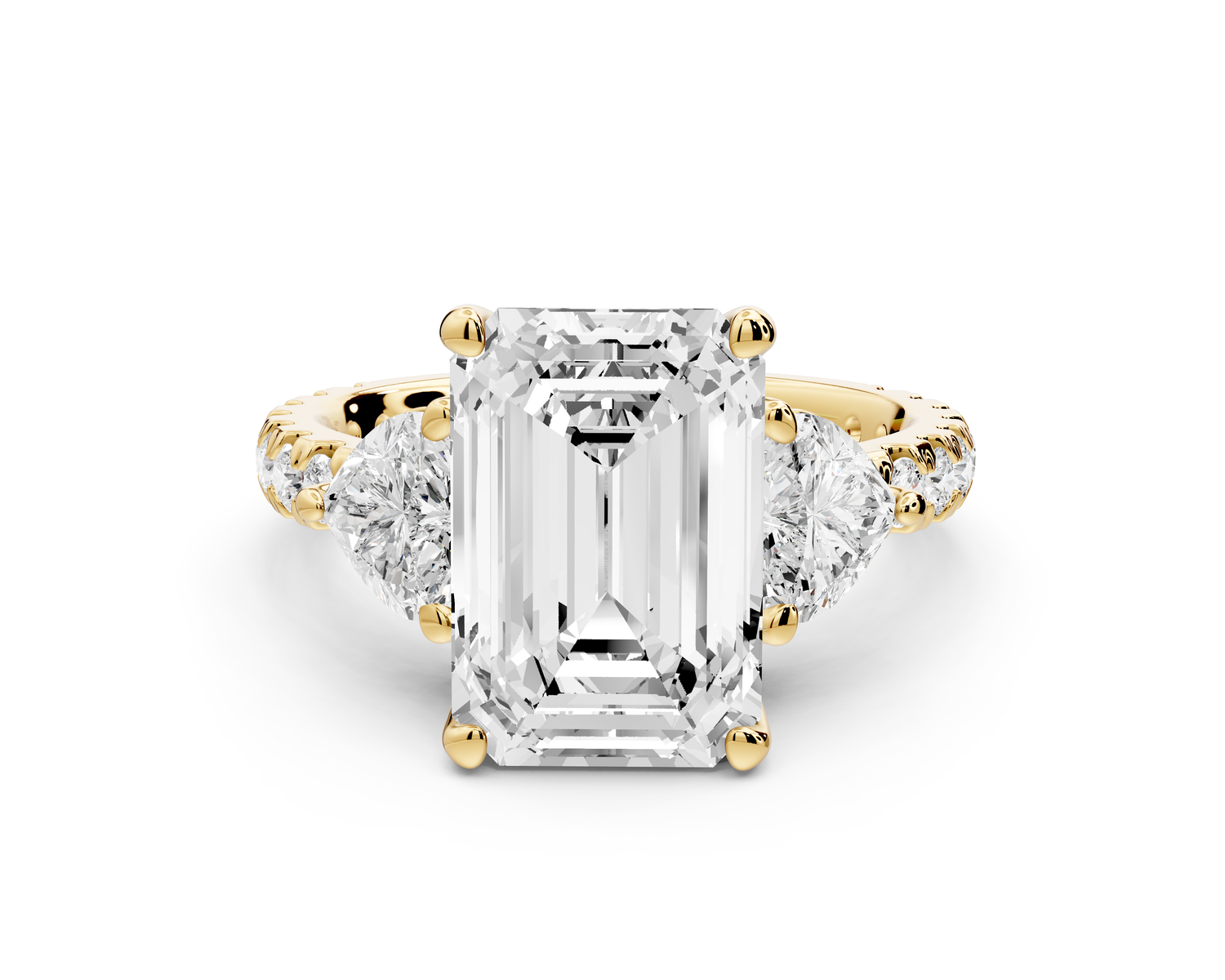 Lily - 3ct Engagement Ring 14k yellow gold