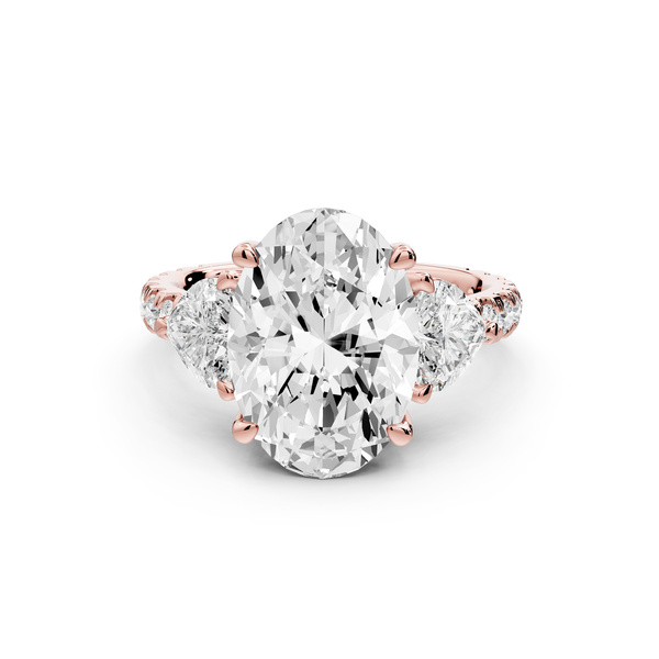 Lily - 3ct Engagement Ring 14k rose gold
