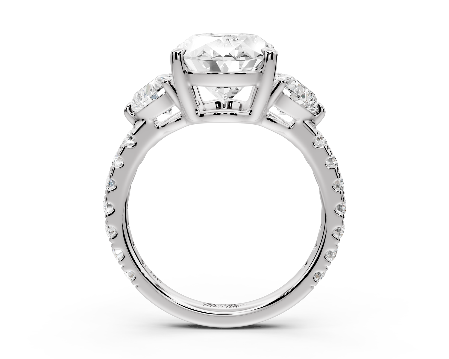Lily - 3ct Engagement Ring 14k white gold