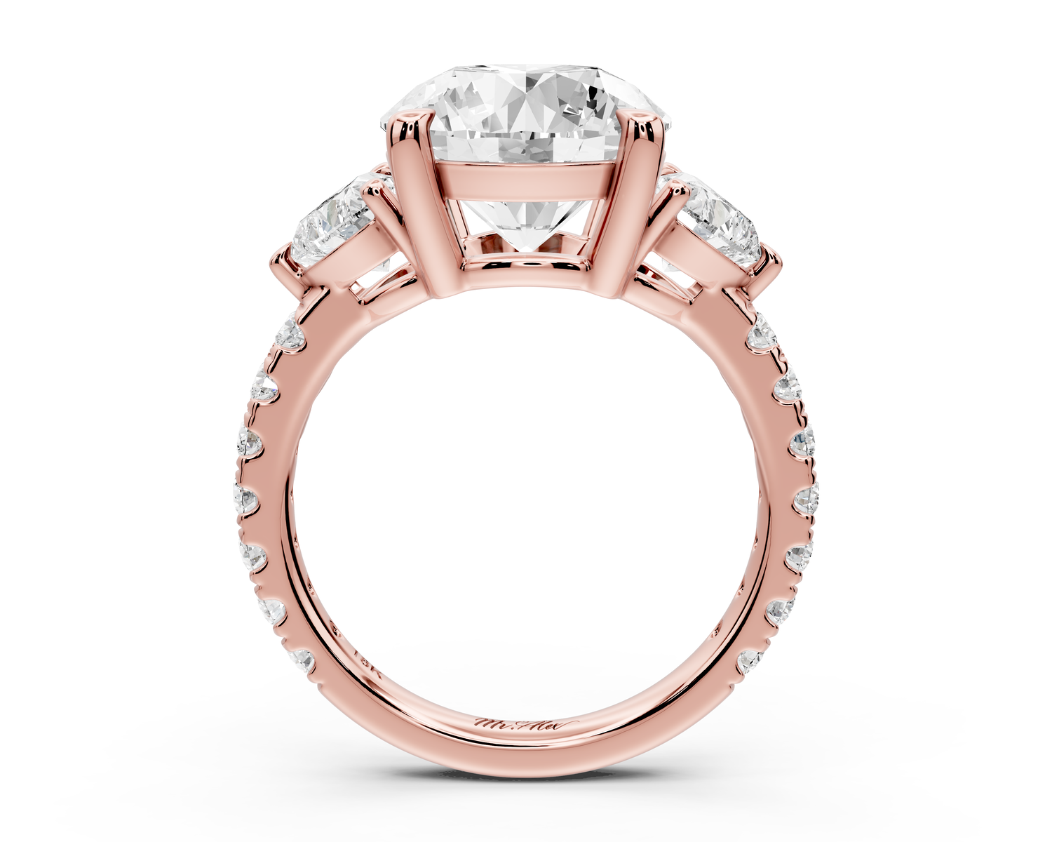 Lily - 3ct Engagement Ring 14k rose gold