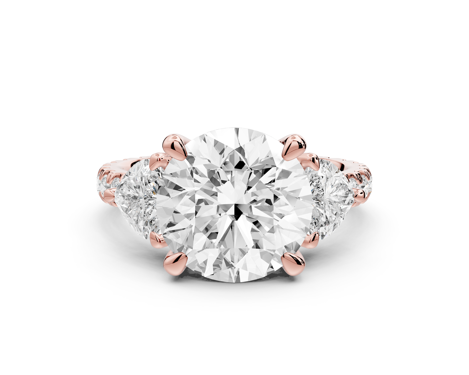 Lily - 3ct Engagement Ring 14k rose gold