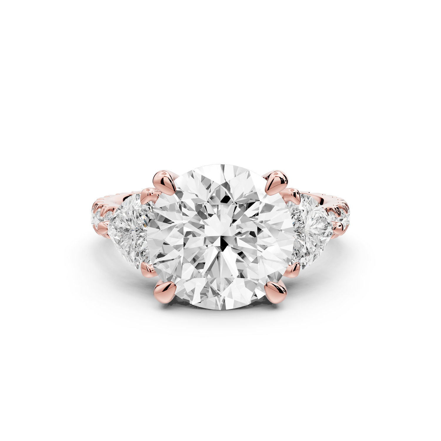 Lily - 3ct Engagement Ring 14k rose gold