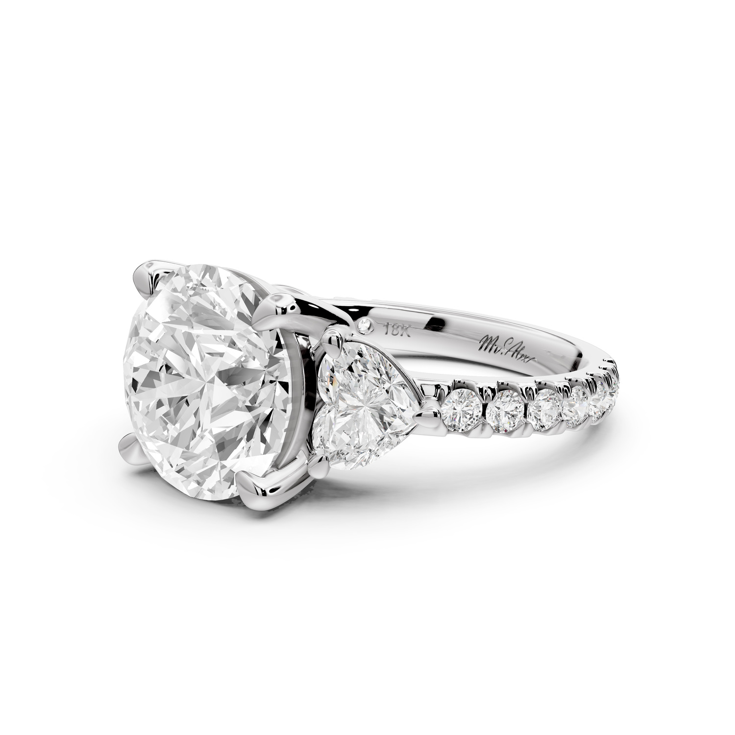 Lily - 3ct Engagement Ring 14k white gold