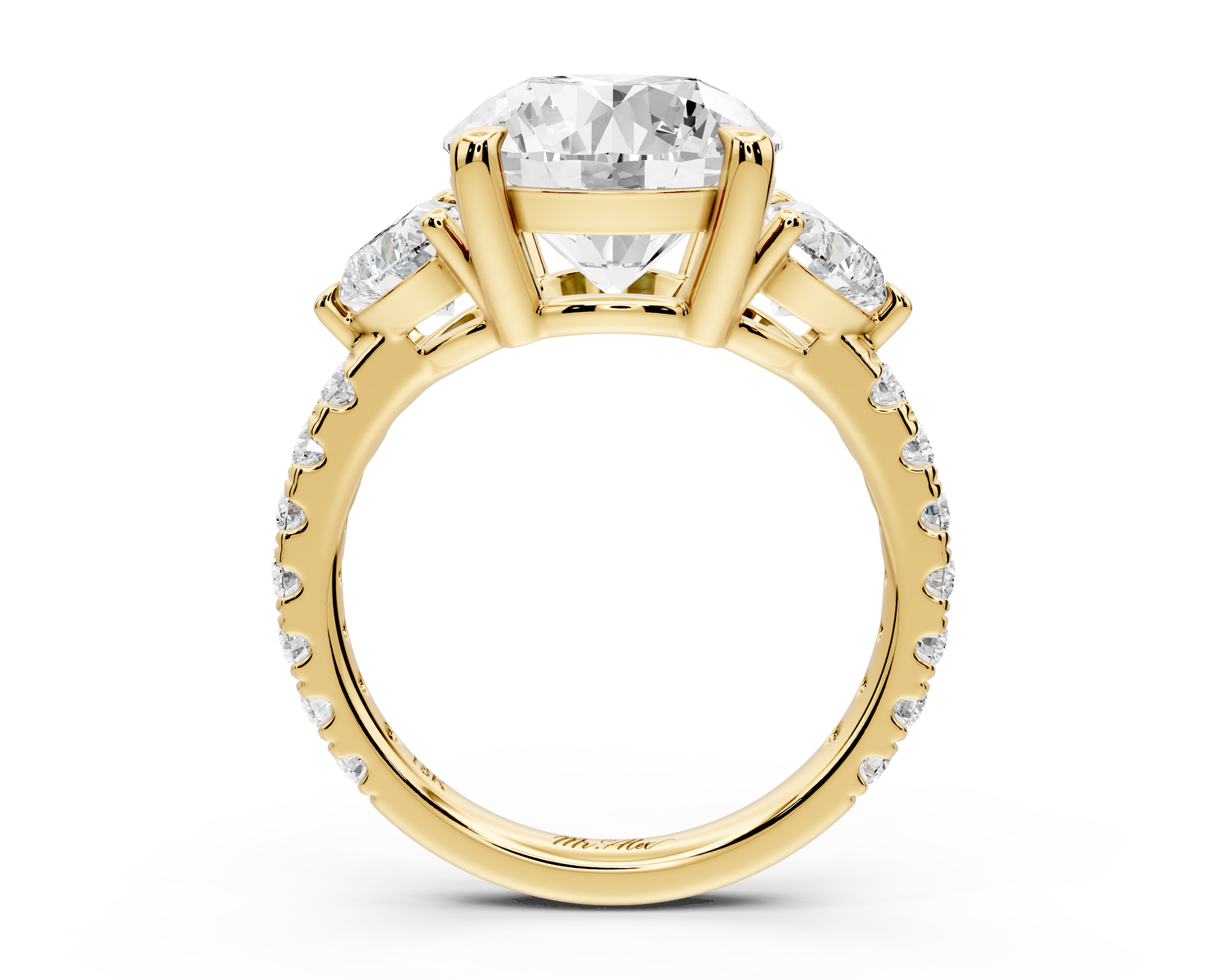 Lily - 3ct Engagement Ring 14k yellow gold