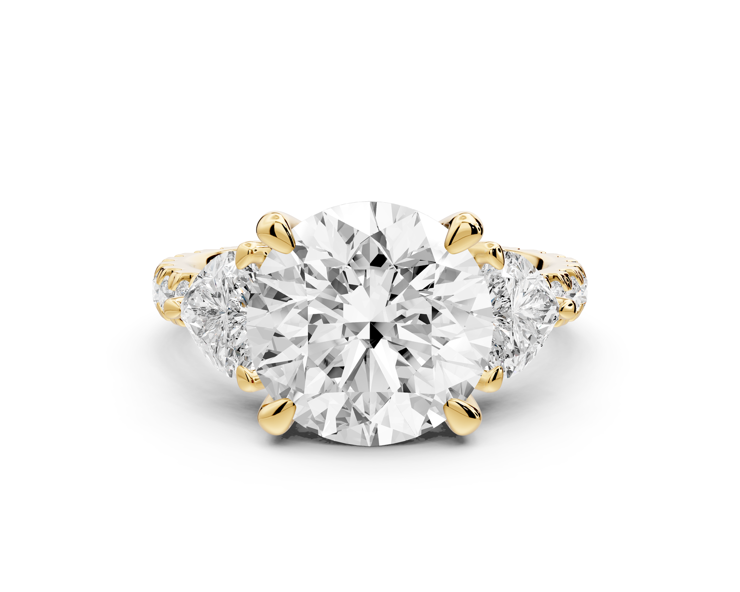 Lily - 3ct Engagement Ring 14k yellow gold