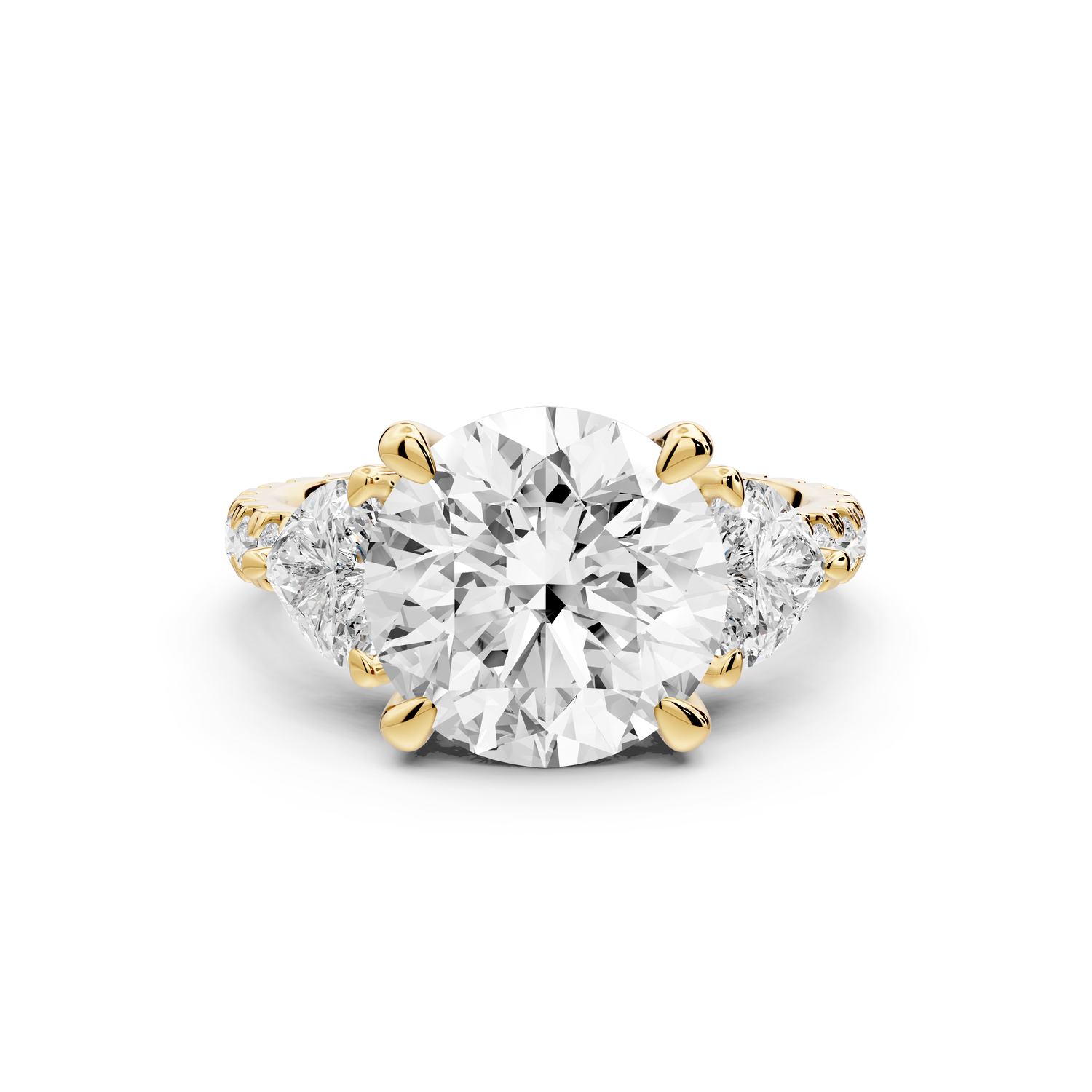 Lily - 3ct Engagement Ring 14k yellow gold