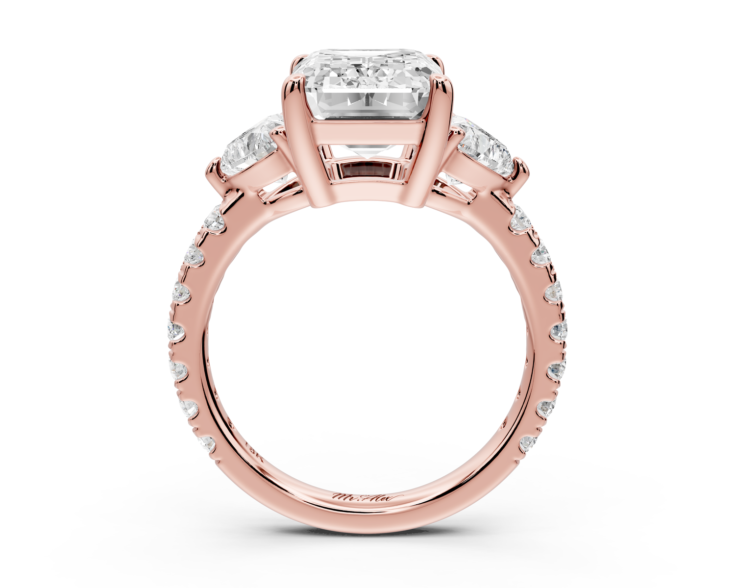 Lily - 4ct Engagement Ring 14k rose gold