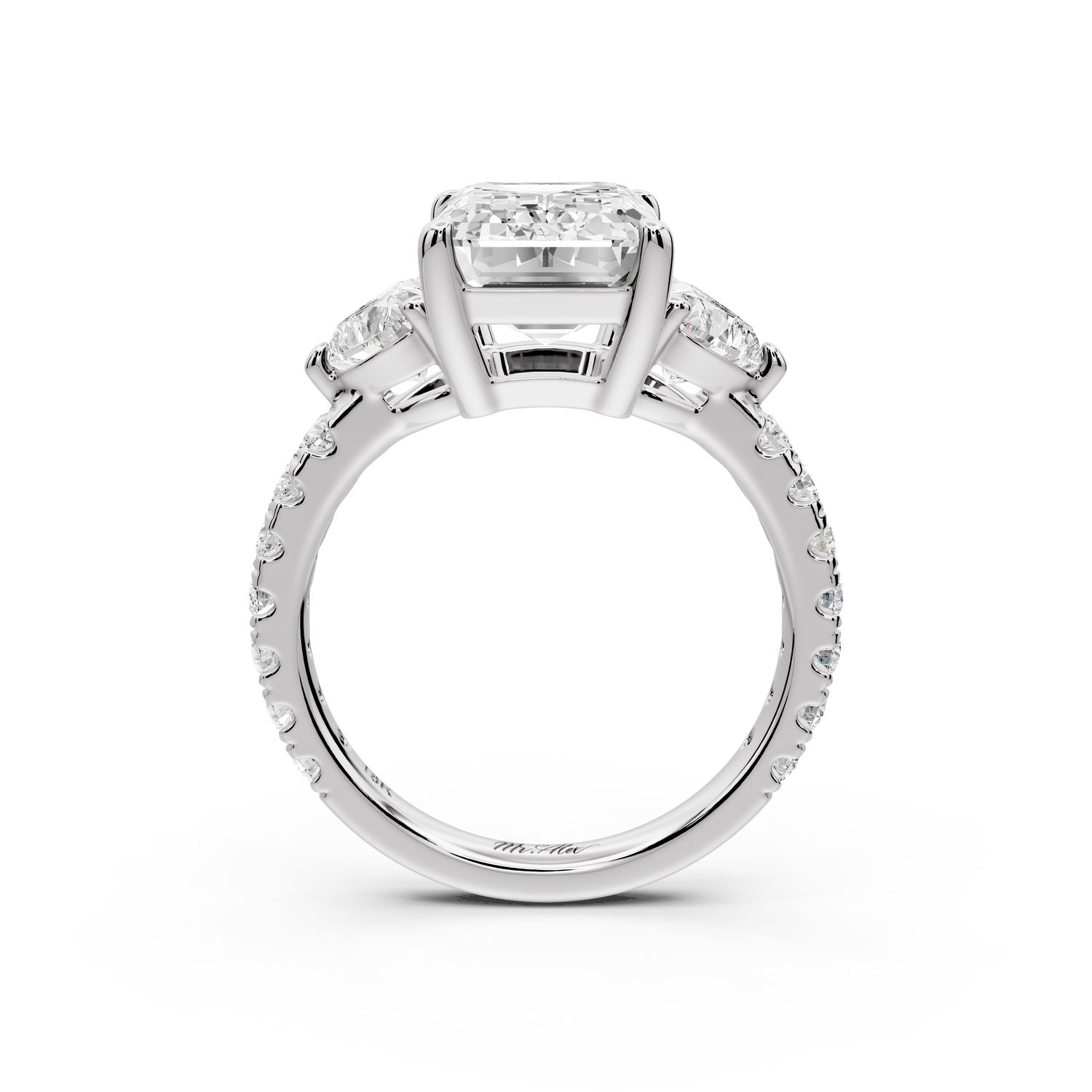 Lily - 4ct Engagement Ring 14k white gold