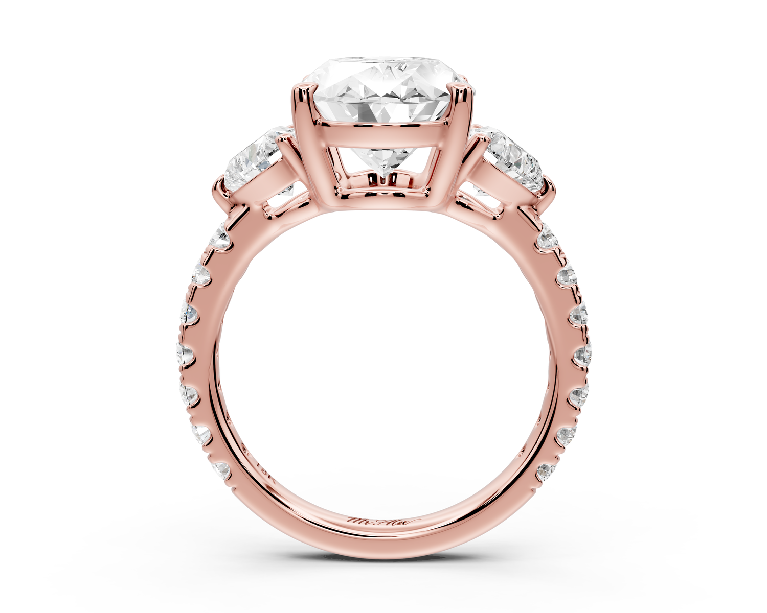 Lily - 4ct Engagement Ring 14k rose gold