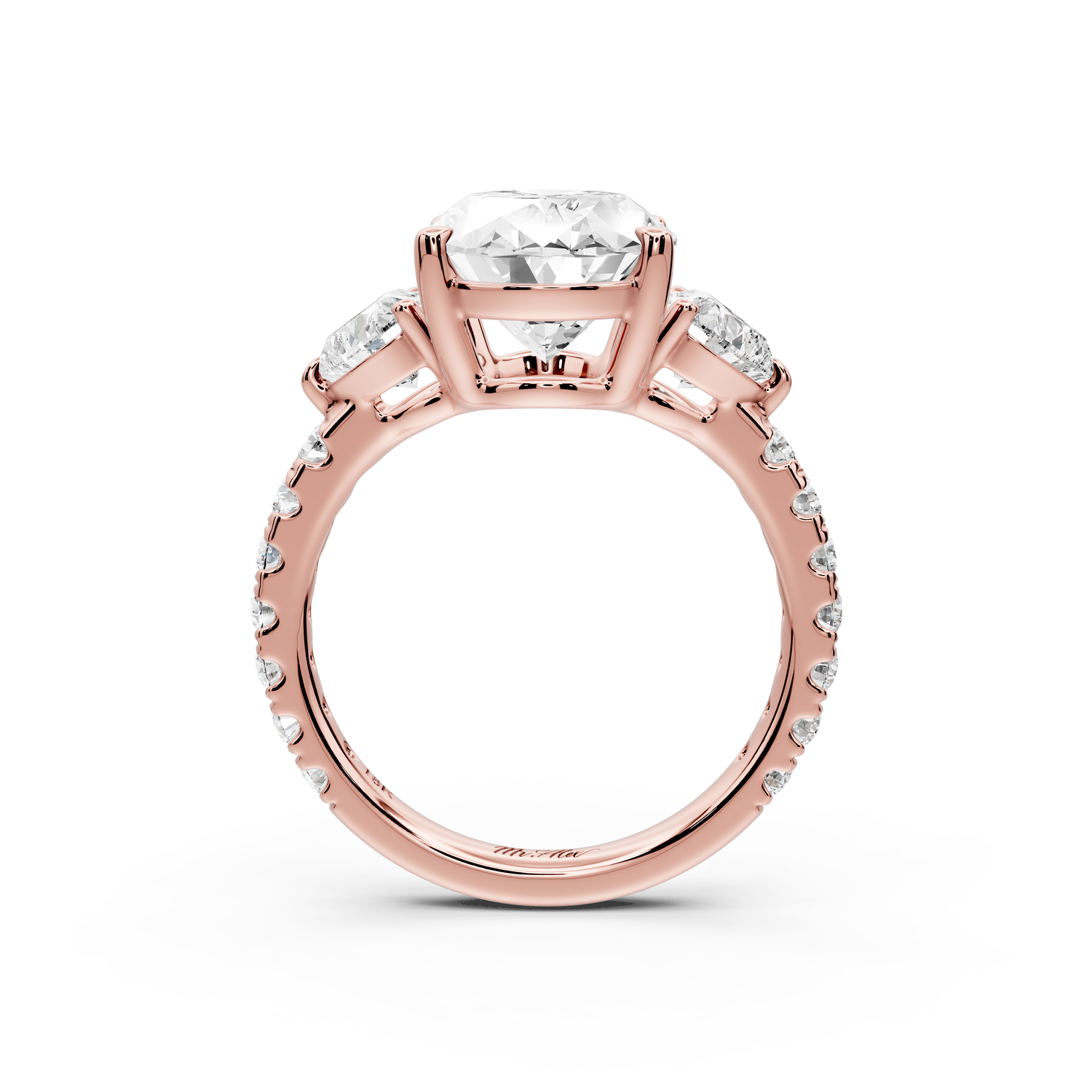 Lily - 4ct Engagement Ring 14k rose gold