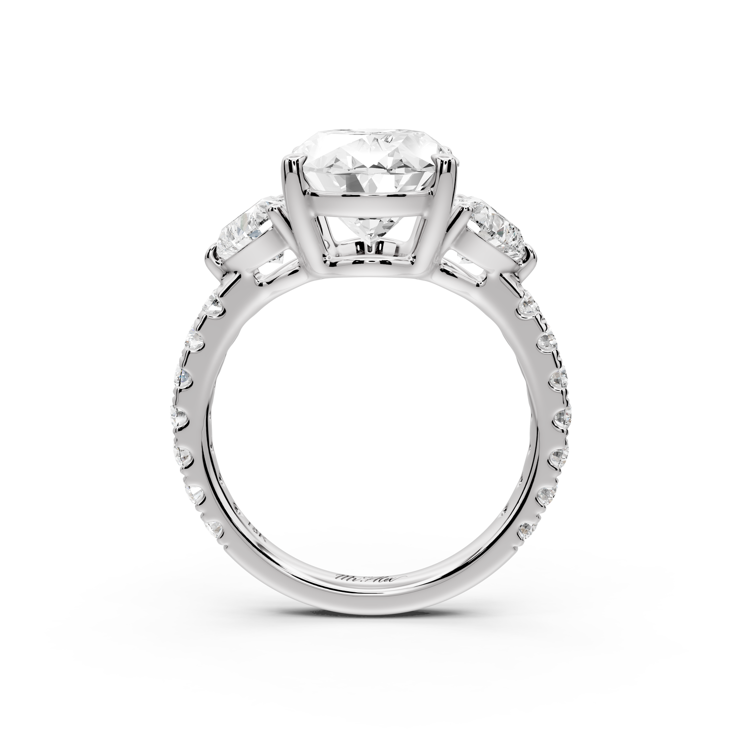 Lily - 4ct Engagement Ring 14k white gold