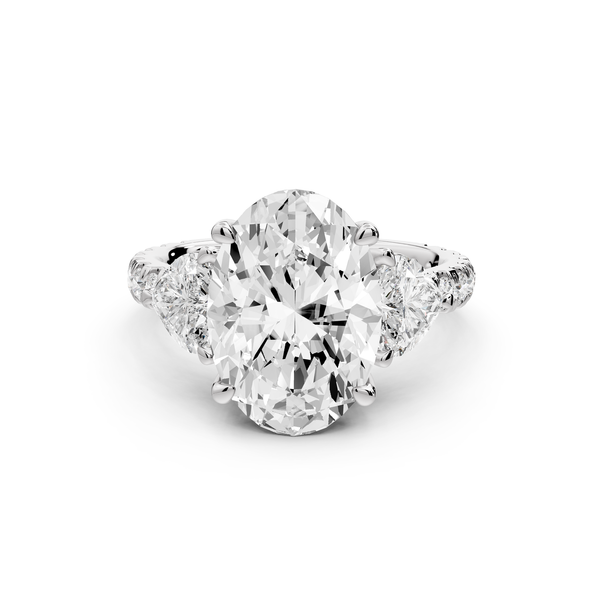 Lily - 4ct Engagement Ring 14k white gold