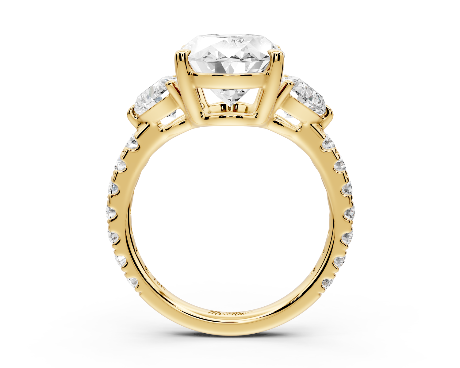 Lily - 4ct Engagement Ring 14k yellow gold