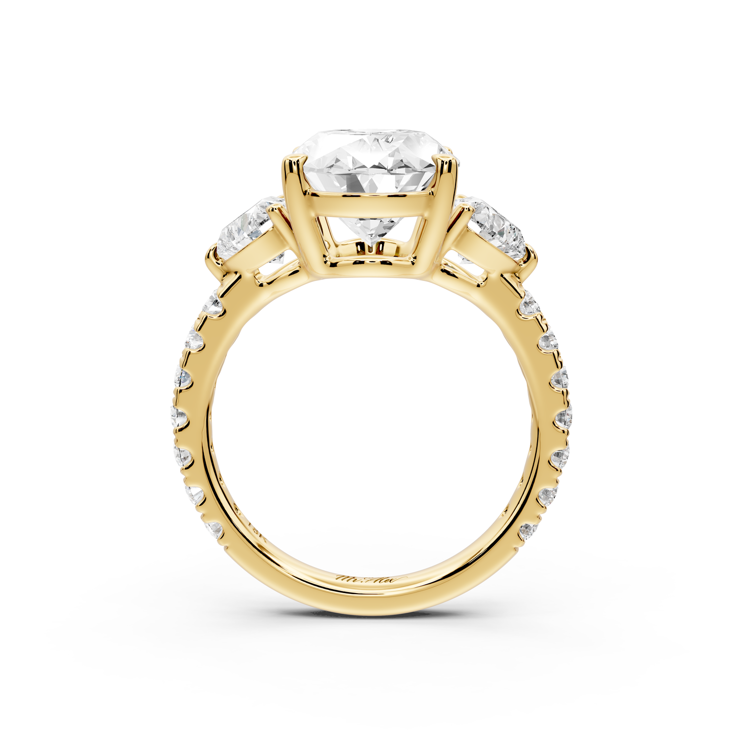 Lily - 4ct Engagement Ring 14k yellow gold