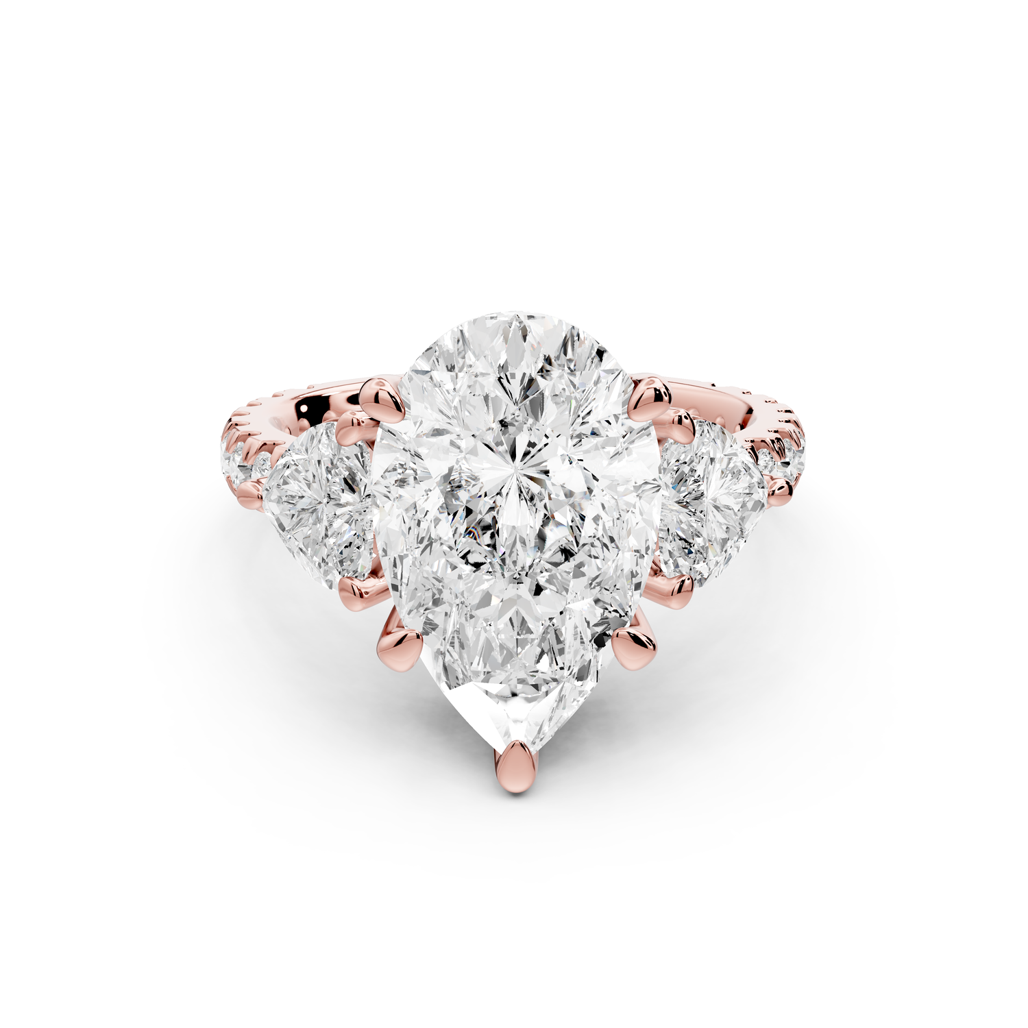 Lily - 4ct Engagement Ring 14k rose gold