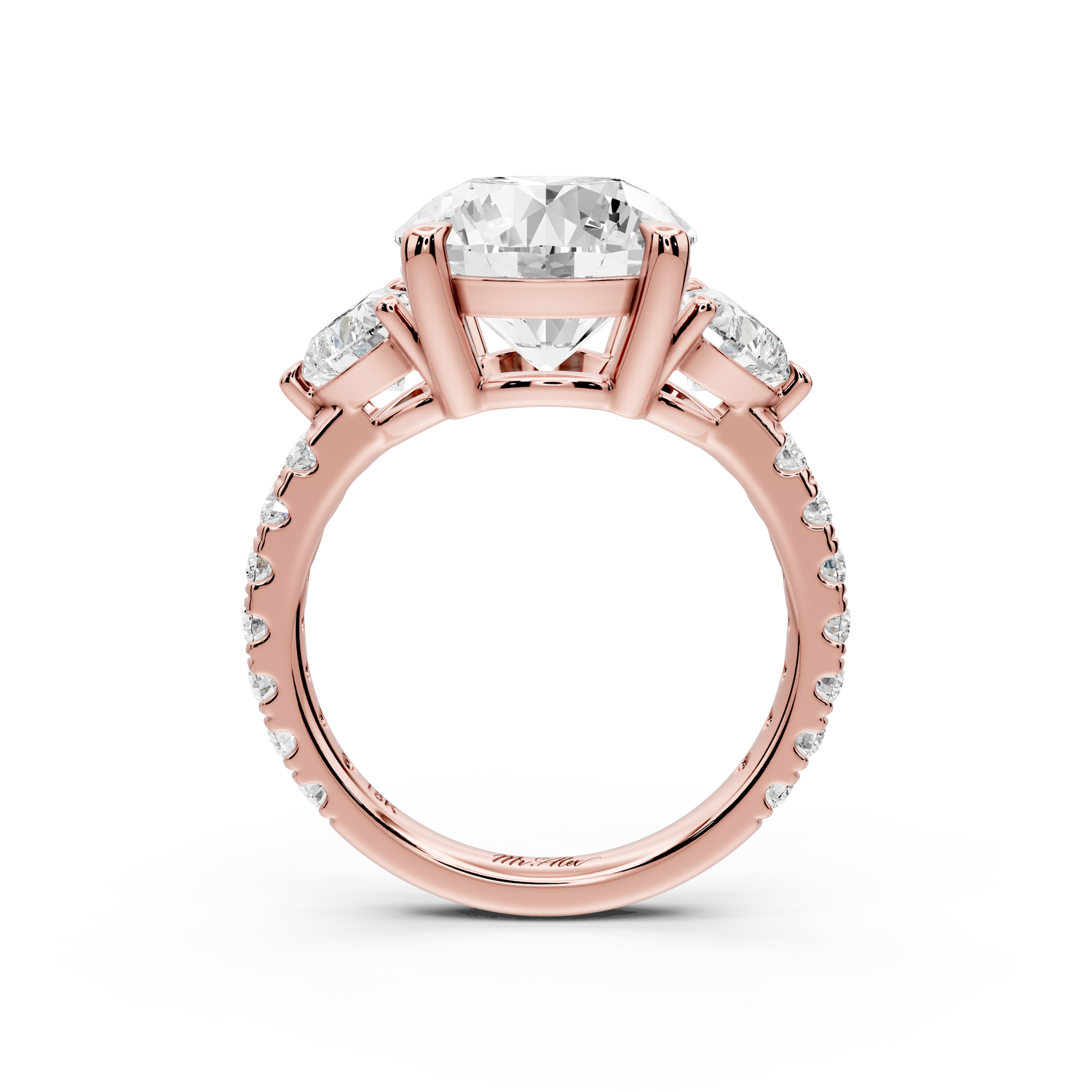 Lily - 4ct Engagement Ring 14k rose gold