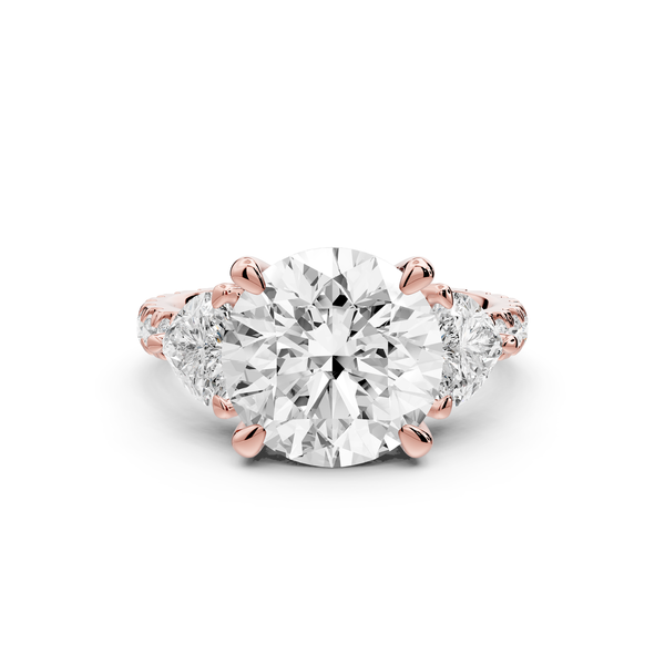 Lily - 4ct Engagement Ring 14k rose gold