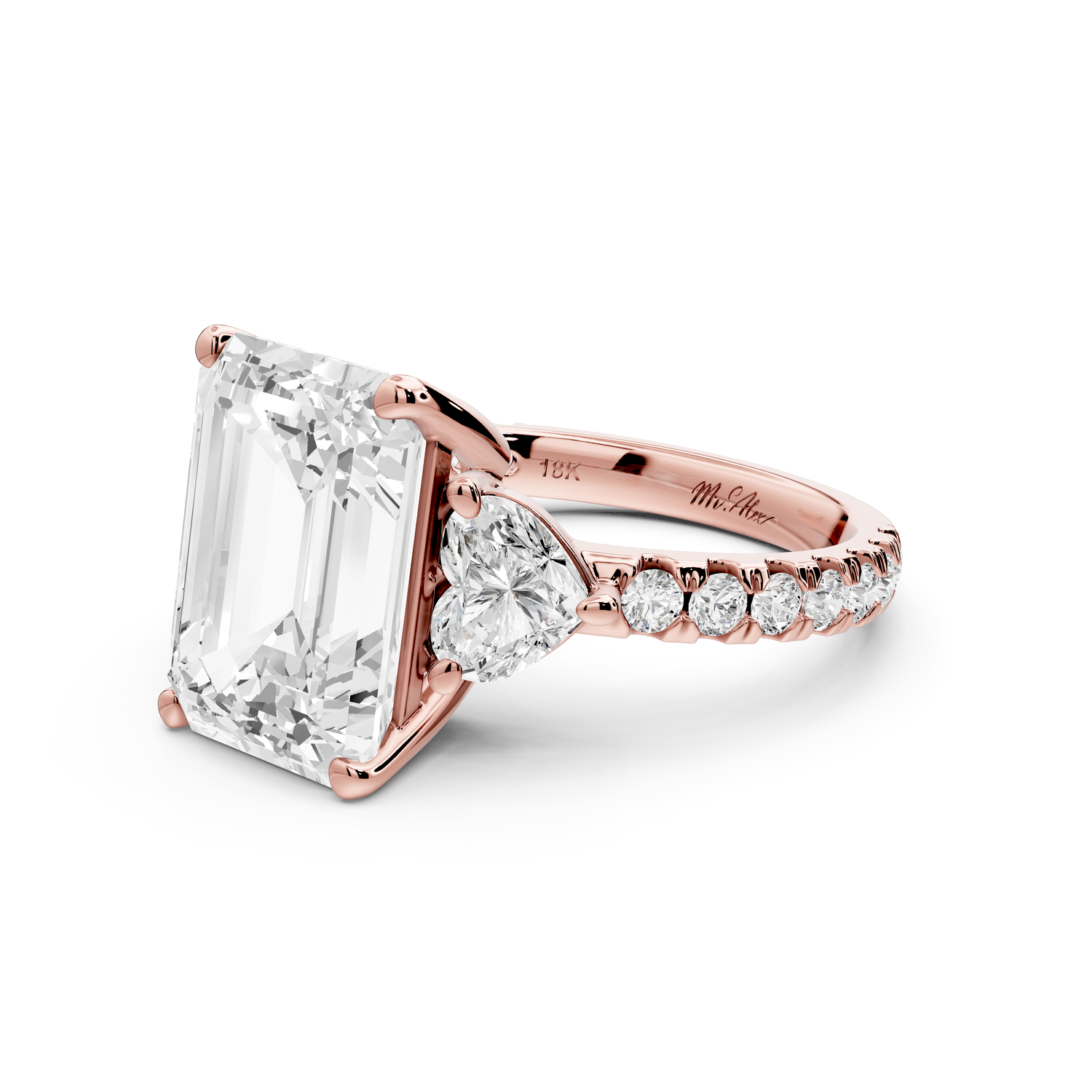 Lily - 5ct Engagement Ring 14k rose gold