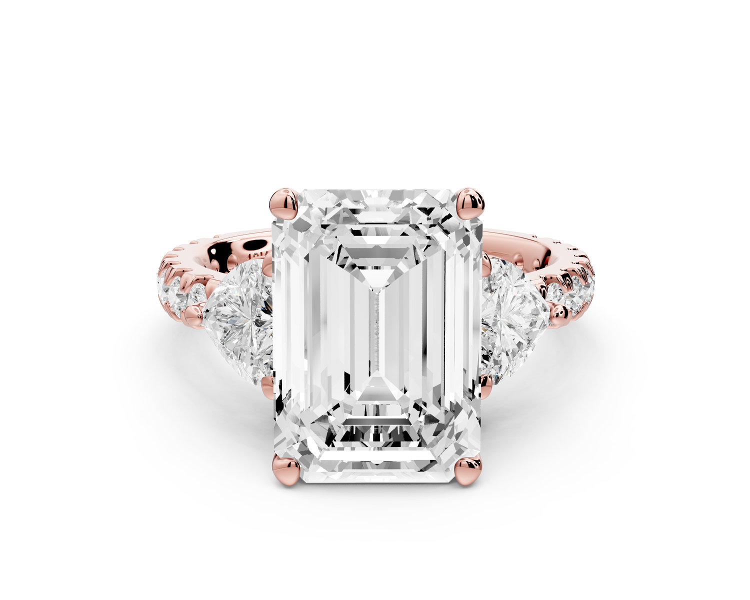 Lily - 5ct Engagement Ring 14k rose gold