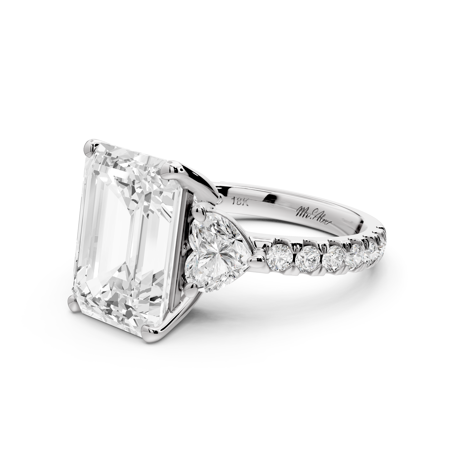Lily - 5ct Engagement Ring 14k white gold