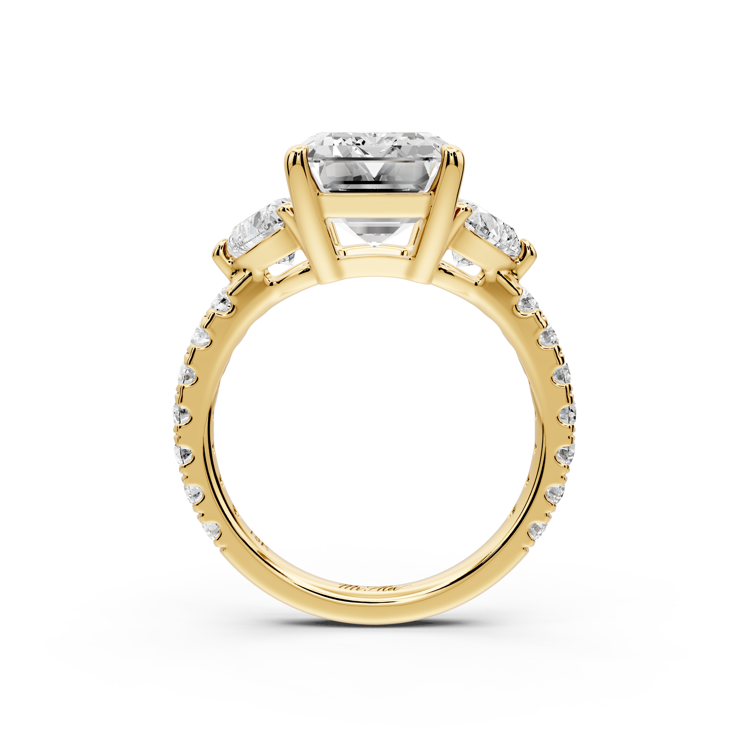 Lily - 5ct Engagement Ring 14k yellow gold