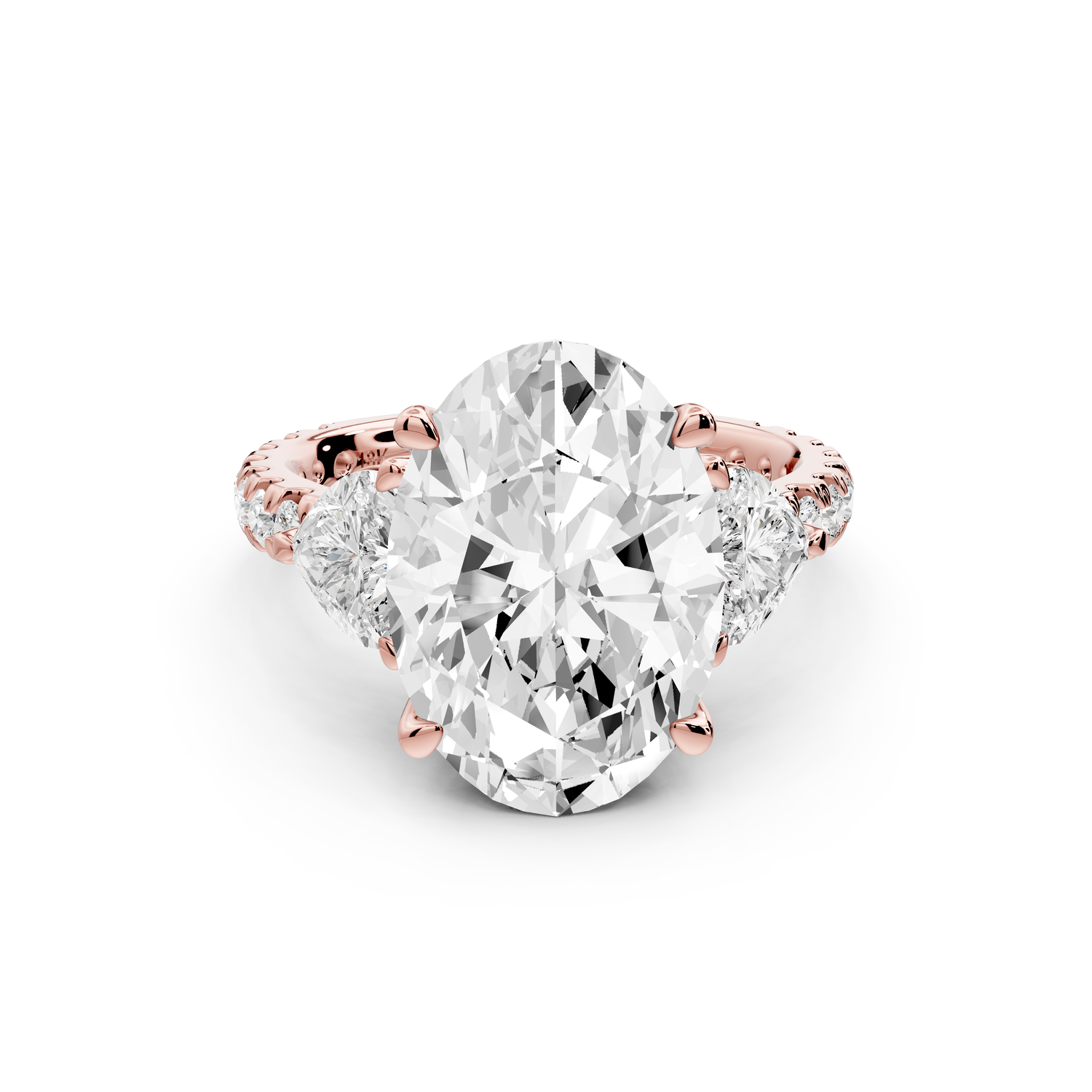 Lily - 5ct Engagement Ring 14k rose gold