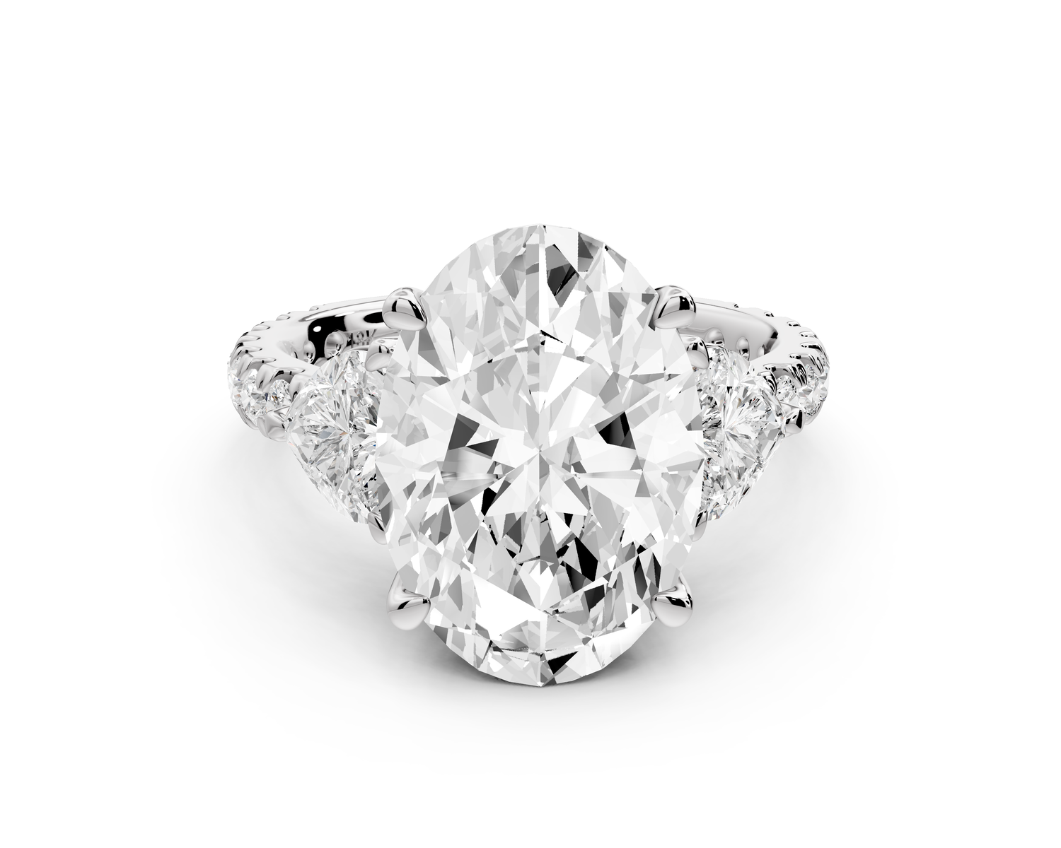 Lily - 5ct Engagement Ring 14k white gold