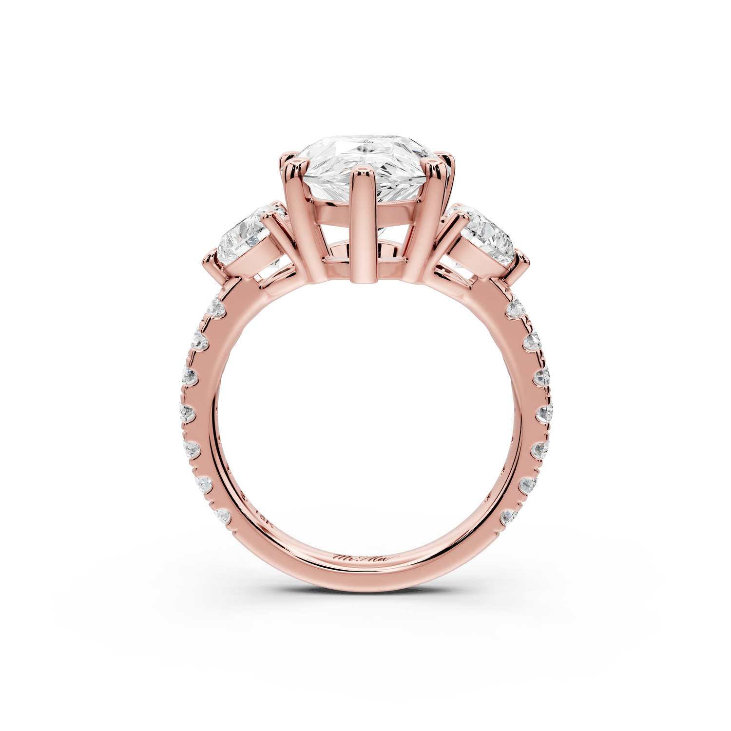 Lily - 5ct Engagement Ring 14k rose gold
