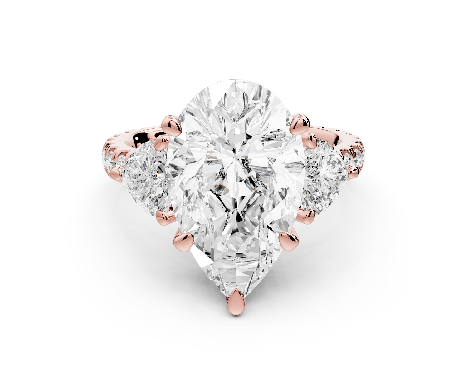 Lily - 5ct Engagement Ring 14k rose gold