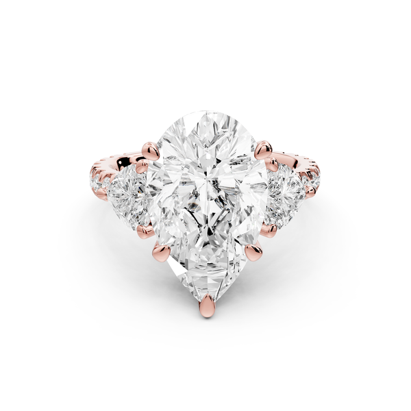Lily - 5ct Engagement Ring 14k rose gold