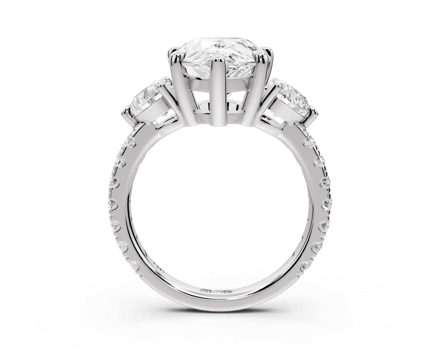 Lily - 5ct Engagement Ring 14k white gold