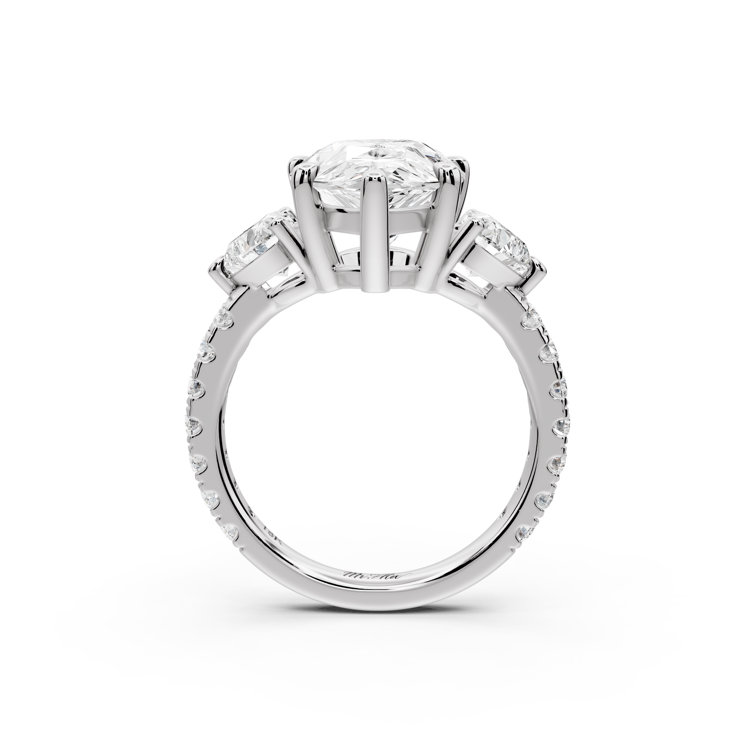 Lily - 5ct Engagement Ring 14k white gold