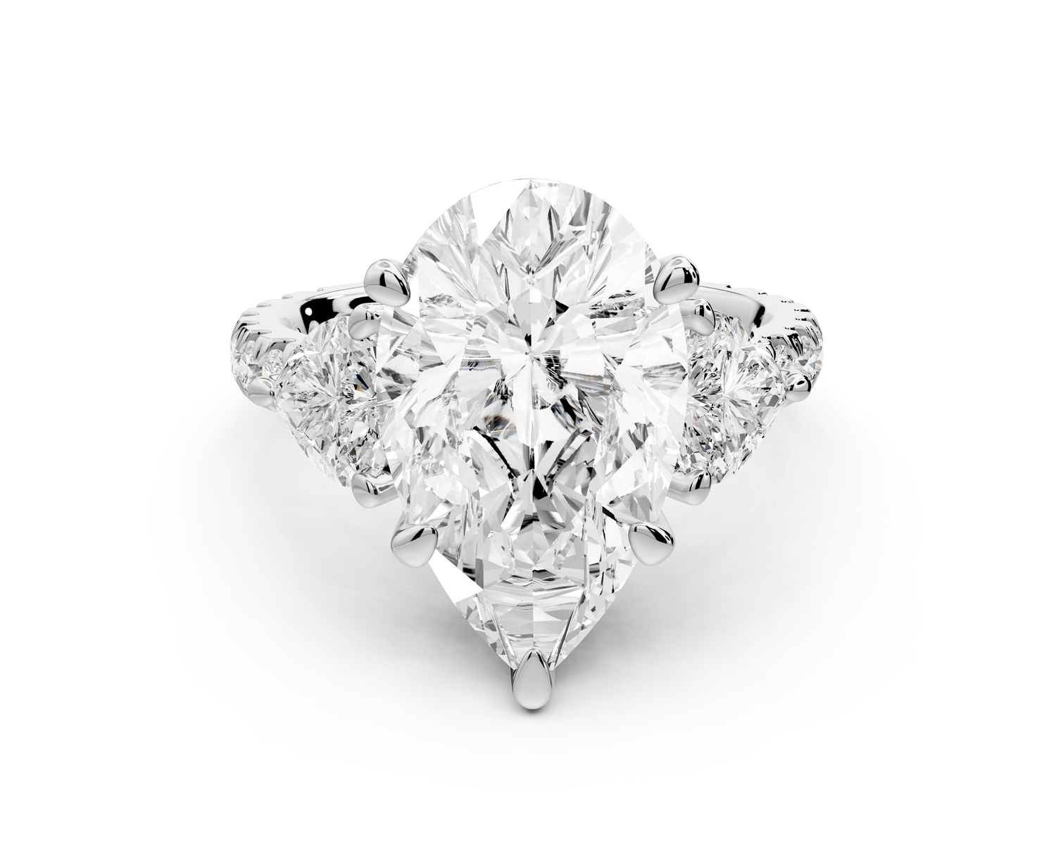 Lily - 5ct Engagement Ring 14k white gold