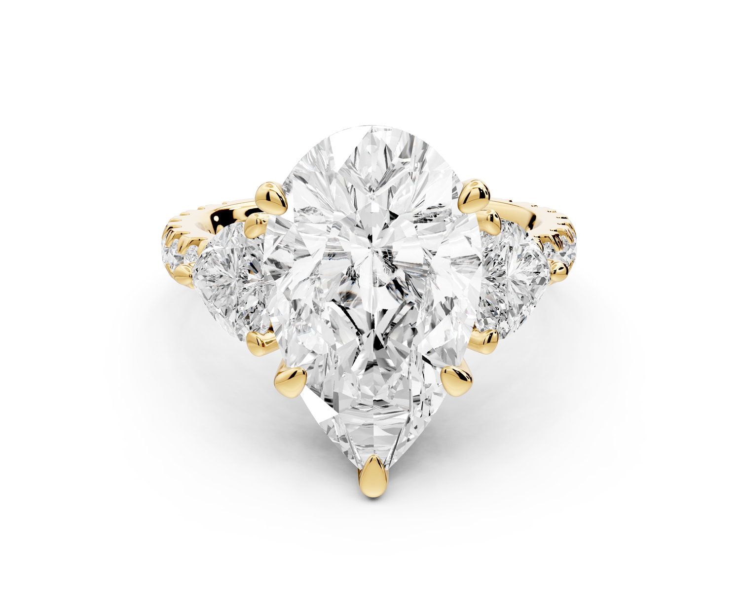 Lily - 5ct Engagement Ring 14k yellow gold