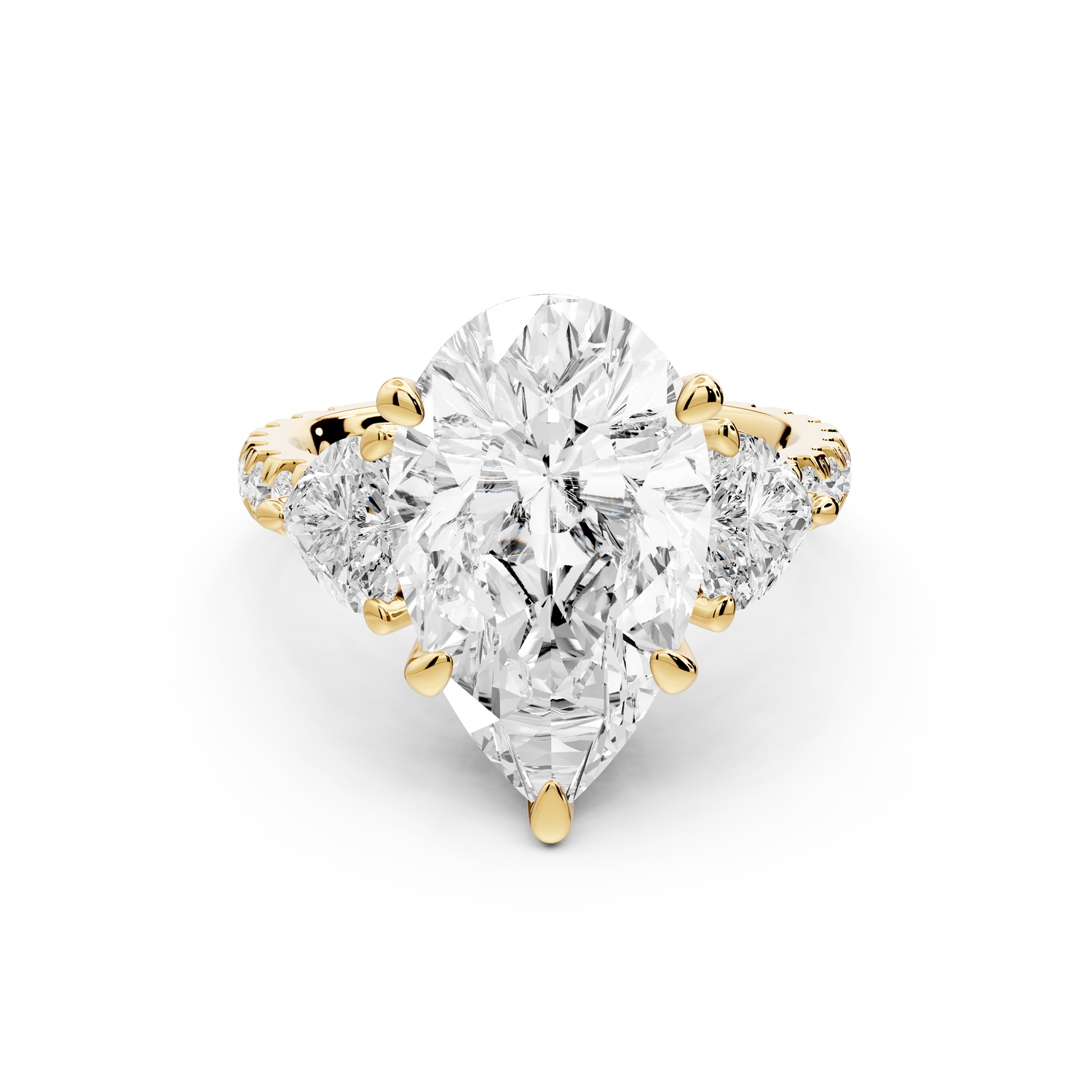Lily - 5ct Engagement Ring 14k yellow gold