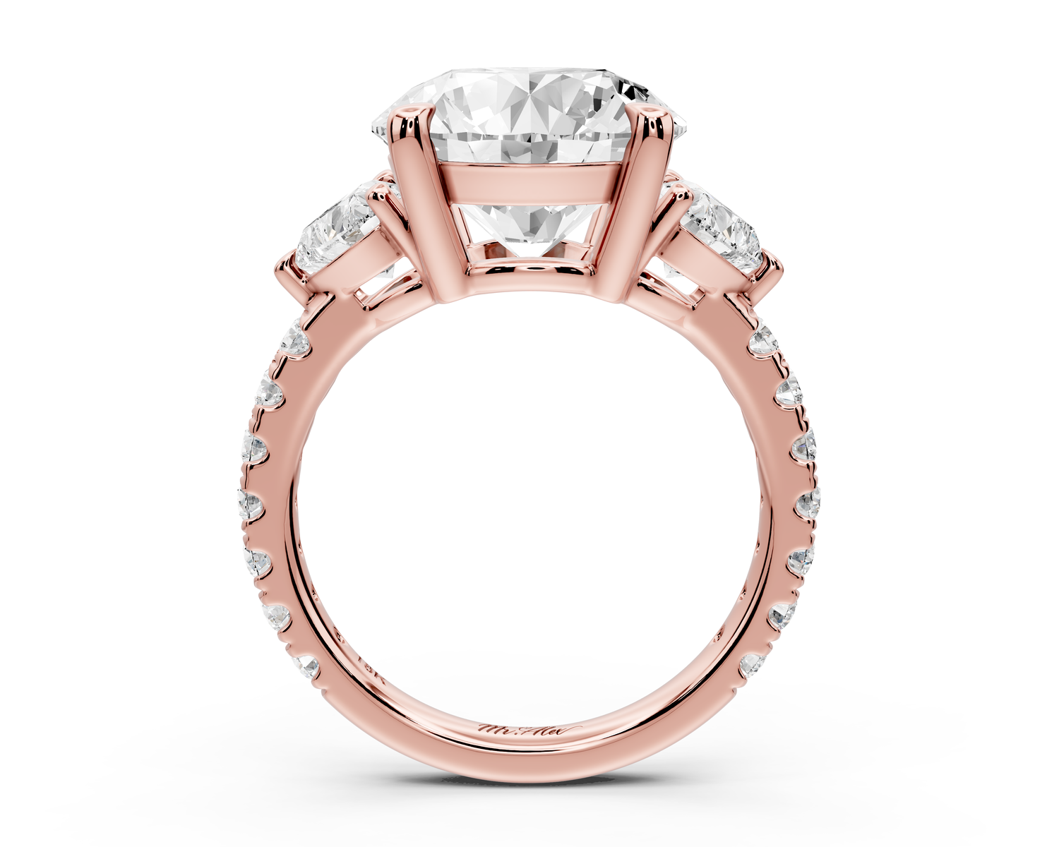 Lily - 5ct Engagement Ring 14k rose gold