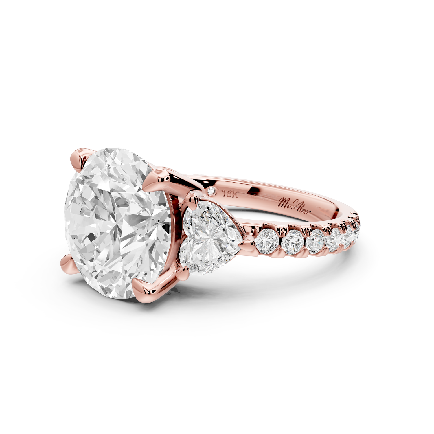 Lily - 5ct Engagement Ring 14k rose gold