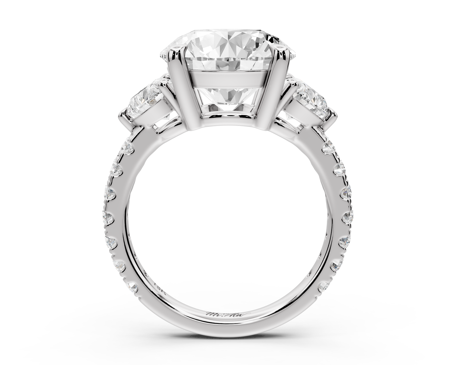 Lily - 5ct Engagement Ring 14k white gold