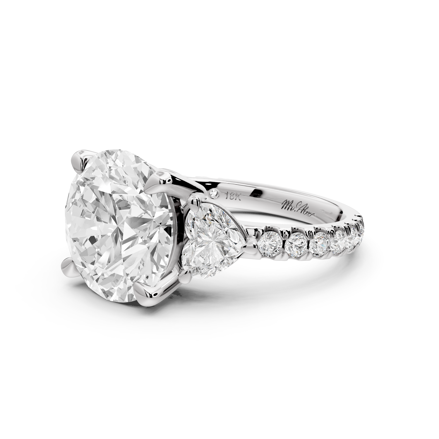 Lily - 5ct Engagement Ring 14k white gold