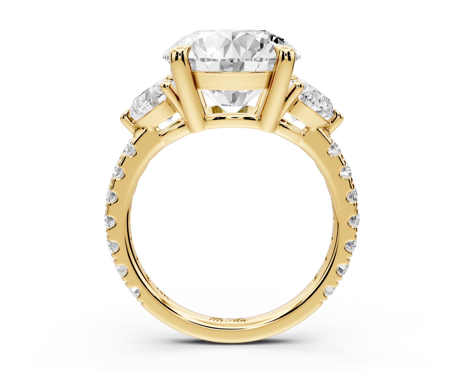Lily - 5ct Engagement Ring 14k yellow gold