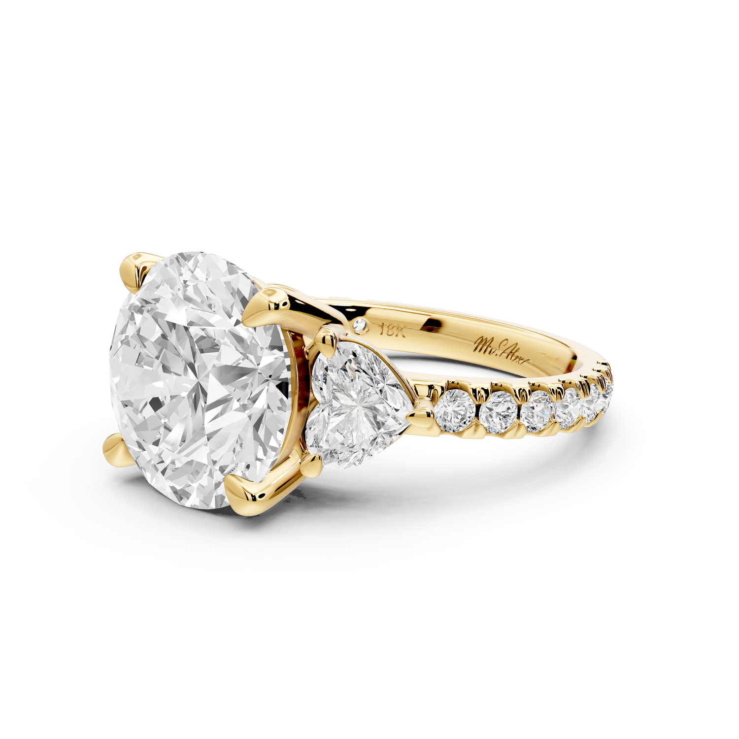 Lily - 5ct Engagement Ring 14k yellow gold