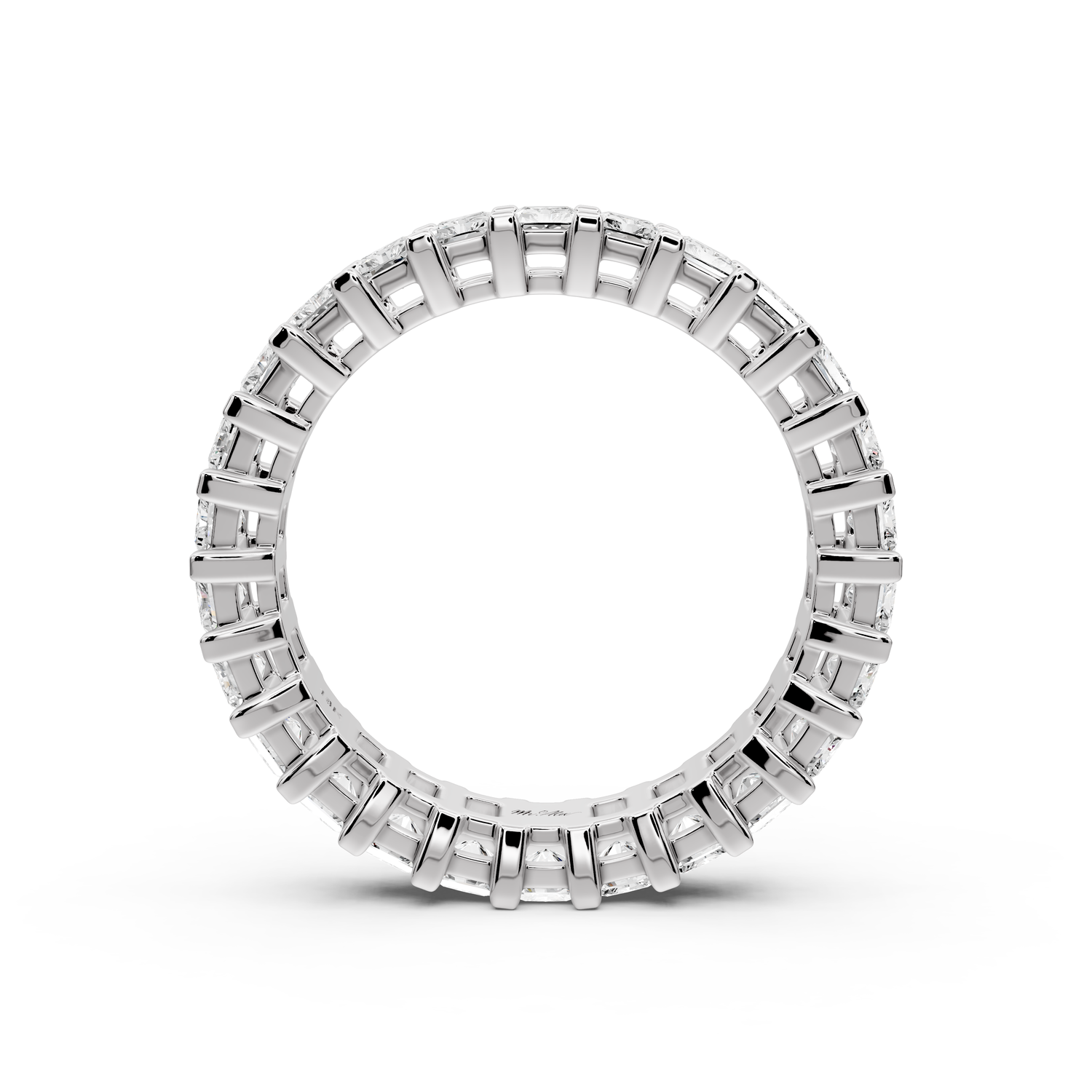 Viena - 3.04ct 14k white gold Radiant-Cut Diamond Eternity Band Ring