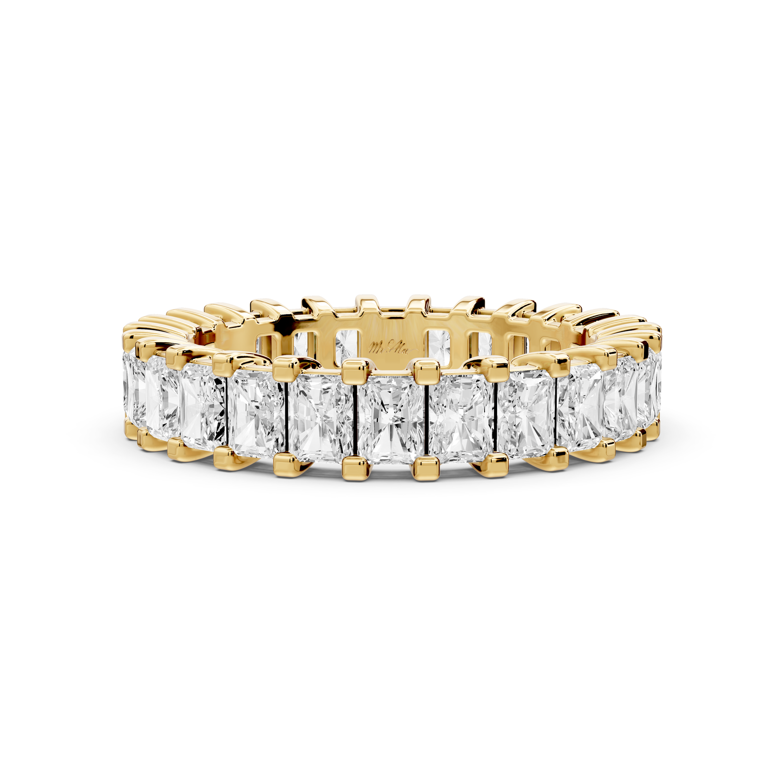 Viena - 3.04ct 14k yellow gold Radiant-Cut Diamond Eternity Band Ring