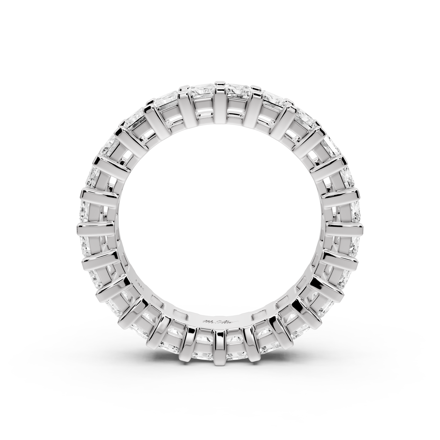 Viena - 4.09ct 14k white gold Radiant-Cut Diamond Eternity Band Ring