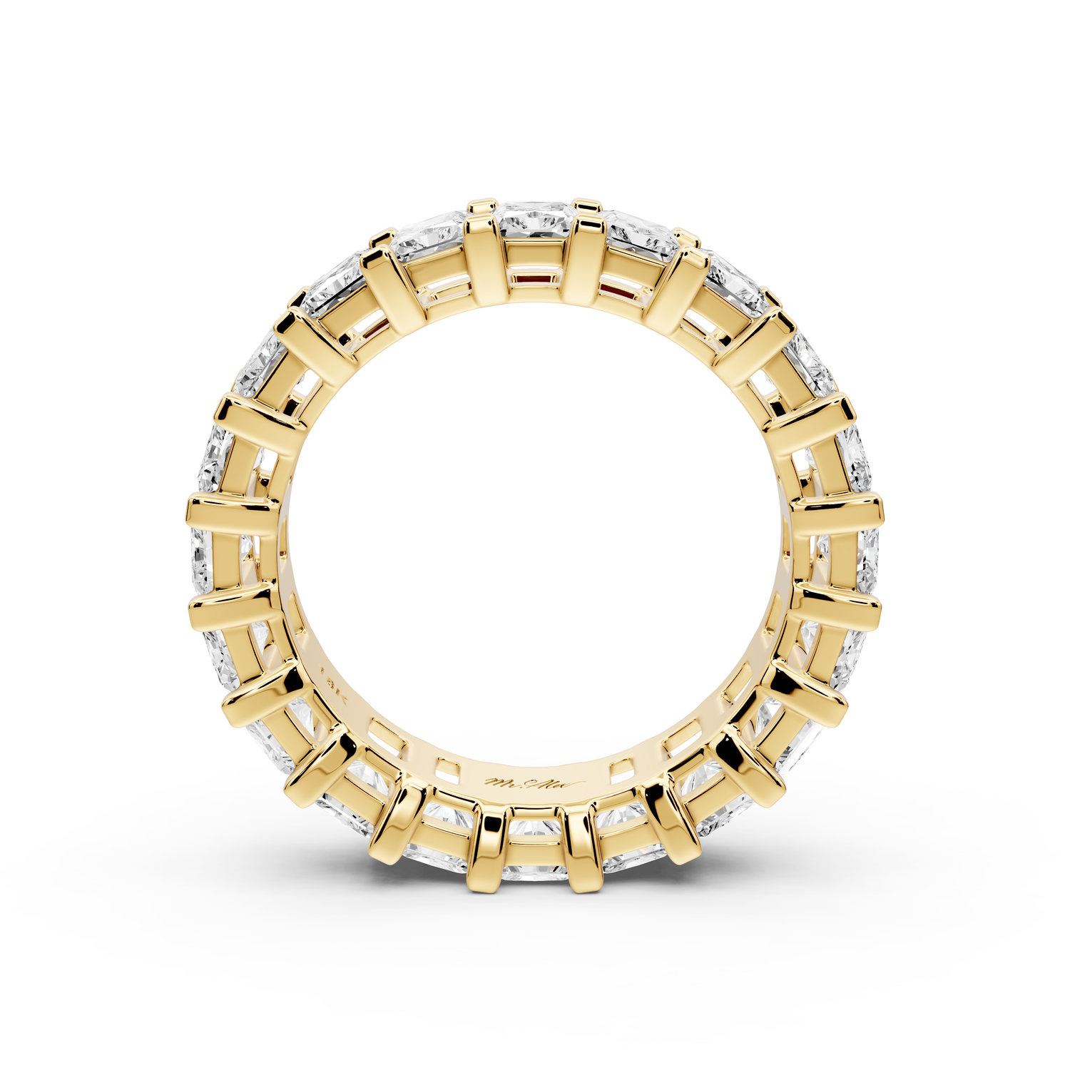 Viena - 5.98ct 14k yellow gold Radiant-Cut Diamond Eternity Band Ring
